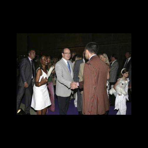 Davide Tirelli with H.S.H. Prince Albert II of Monaco and Mrs. Angela Van Wright