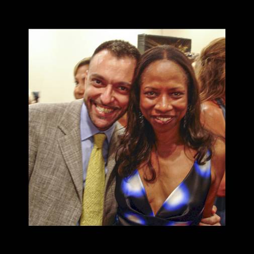 Davide Tirelli with Mrs. Angela Van Wright